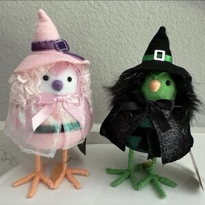 2025 Target Hyde and Eek! Featherly Glitzy Witch and Bad Witch Bird 6"Halloween